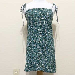 Reformation Agean Dress Saskia Green Floral